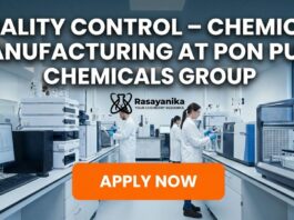 Quality Control Jobs at Pon Pure Chemicals Group | Chemistry Graduates Apply Now