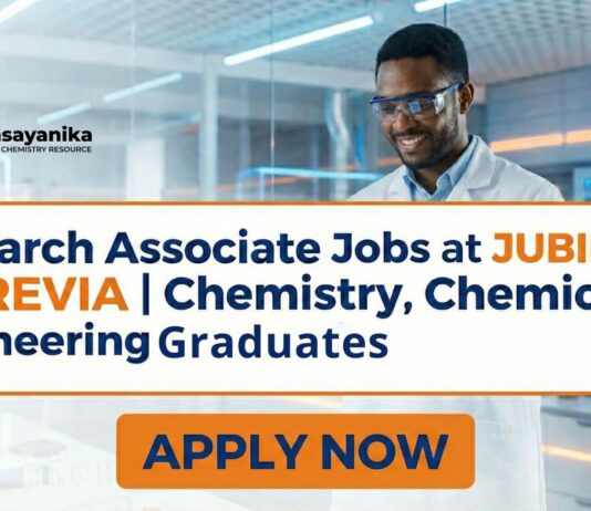 Research Associate Jobs at Jubilant | Chemistry, Chemical Engineering Graduates Apply Now