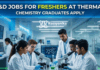 R&D Jobs For Freshers at Thermax | Chemistry Graduates Apply