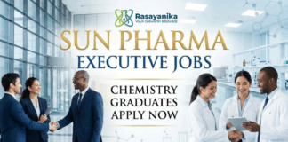 Executive Jobs at Sun Pharma | Chemistry Graduates Apply Now