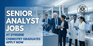 Senior Analyst Jobs at Syngene | Chemistry Graduates Apply Now