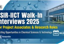 CSIR-IICT Walk-In Interviews 2025 for Project Associates & Research Roles Research Jobs at CSIR-IICT | Chemistry Candidates Attend the Walk-In Interview 2025