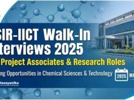 Research Jobs at CSIR-IICT | Chemistry Candidates Attend the Walk-In Interview 2025