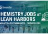 Chemistry Jobs at Clean Harbors | Graduates & Postgraduates – Freshers Jobs