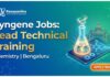 Syngene Jobs as Lead Technical Training | Chemistry Jobs in Bengaluru