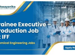 Executive Jobs at IFF | BTech Chemical Engineering Candidates Apply for Trainee Positions