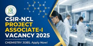 Project Associate Jobs at NCL | MSc Chemistry Candidates Apply Now Project Associate Jobs at NCL | MSc Chemistry Candidates Apply Now