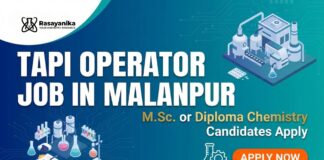 Chemistry Jobs at TAPI | MSc Chemistry Candidates Apply for the Operator Role Chemistry Jobs at TAPI | MSc Chemistry Candidates apply for the Operator Role