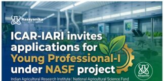 Young Professional Jobs at ICAR-IARI New Delhi 2026| Chemistry Jobs