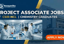 Project Associate Jobs at CSIR-NCL | Chemistry Graduates Apply