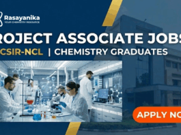Project Associate Jobs at CSIR-NCL | Chemistry Graduates Apply