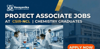 Project Associate Jobs at CSIR-NCL | Chemistry Graduates Apply