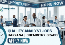 Quality Analyst Jobs for BSc Chemistry Freshers in Haryana Quality Analyst Jobs in Haryana | Chemistry Grads Apply Now