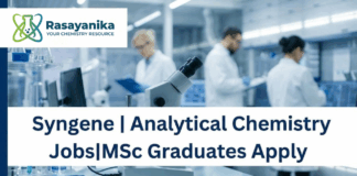 Analytical Chemistry Jobs at Syngene | Msc Graduates Apply  