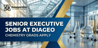 Senior Executive Jobs at DIAGEO | Chemistry Grads Apply