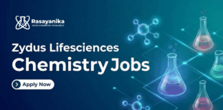 Chemistry Jobs at Zydus Lifesciences | Apply Now