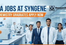 QA Jobs at Syngene | Chemistry Graduates Apply Now 