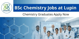 BSc Chemistry Jobs at Lupin | Chemistry Graduates Apply