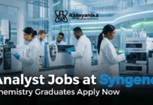 Analyst Jobs at Syngene | Chemistry Graduates Apply Now