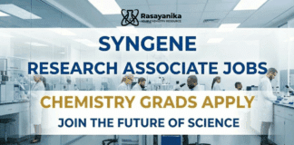Research Associate Jobs at Syngene | Chemistry Grads Apply