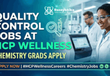 Quality Control Jobs at HCP Wellness | Chemistry Grads Apply