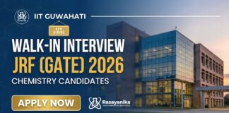 JRF Jobs at IIT Guwahati | MTech in Chemical Engineering Jobs