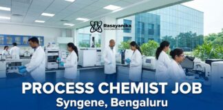 Chemistry Jobs | Process Chemist Job at Syngene Bengaluru