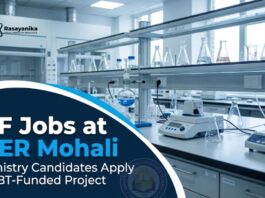 JRF Jobs at IISER Mohali | Chemistry Candidates Apply for DBT-Funded Project 