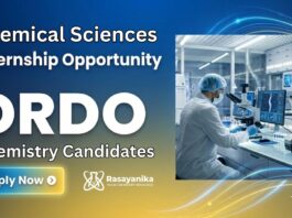 DRDO Internship Opportunity | Chemical Sciences | Apply Now