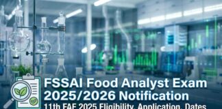 Food Analyst Exam 2026 Notification | Food Analyst 2025 | 11th FAE 2025 Notification | FSSAI Food Analyst Exam 2026 | Food Analyst Exam 2025 Notification
