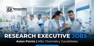 Research Executive Jobs at Asian Paints | MSc Chemistry Jobs 