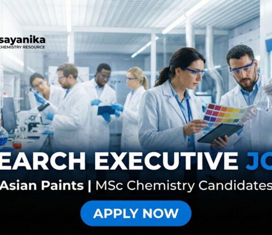 Research Executive Jobs at Asian Paints | MSc Chemistry Jobs 