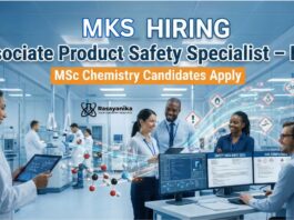 R&D Jobs at MKS | Associate Product Safety Specialist Role in Manesar