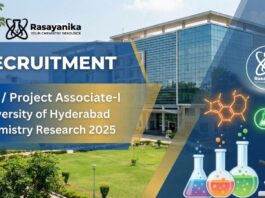 JRF Jobs at University of Hyderabad | Apply for Chemistry Research 