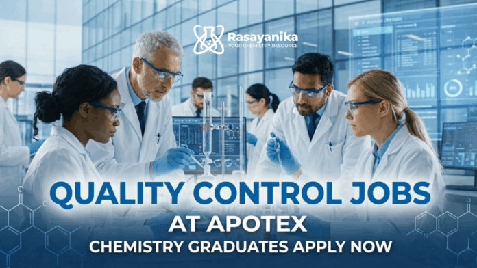 Quality Control Jobs at Apotex | Chemistry Graduates Apply Now Quality Control Jobs at Apotex | Chemistry Graduates Apply Now