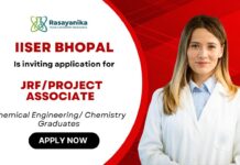 IISER Bhopal Recruitment: JRF Jobs | Chemistry Graduates Apply Now