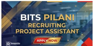 BITS Pilani Careers: Project Assistant Job | MSc Chemistry Graduate Apply Now