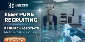 Chemistry Jobs at IISER Pune | Attend the Walk-In Interview Research Associate Jobs at IISER Pune | PhD Chemistry Jobs