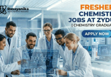 Chemistry Jobs at Zydus Lifesciences | Chemistry Graduates Apply