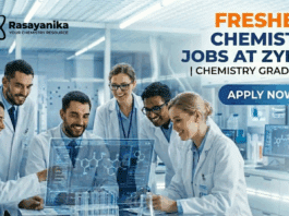 Chemistry Jobs at Zydus Lifesciences | Chemistry Graduates Apply