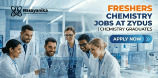 Chemistry Jobs at Zydus Lifesciences | Chemistry Graduates Apply