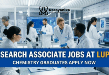 Analytical Chem Research Associate – Analytical Method Development at Lupin, Pune Research Associate Jobs at Lupin | Chemistry Graduates Apply
