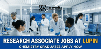 Research Associate Jobs at Lupin | Chemistry Graduates Apply