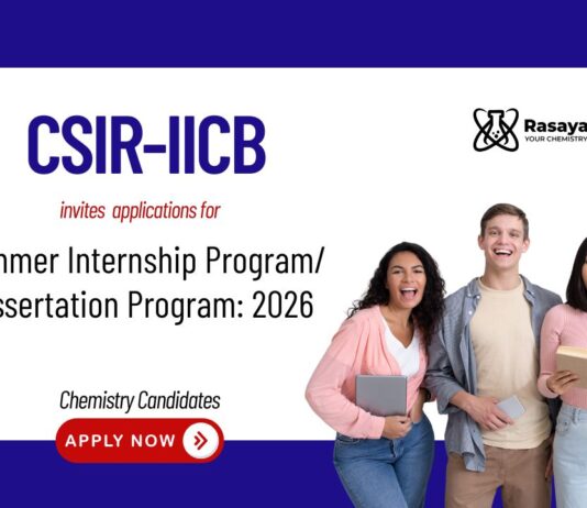 Internship Program 2026 at CSIR-IICB | Chemistry Candidates, Apply Now