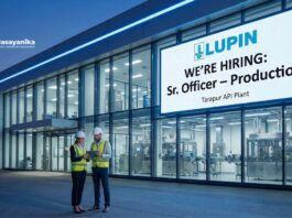 Lupin Careers | Sr. Officer Production Job in Tarapur | Apply Now