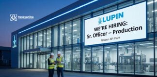 Lupin Careers | Sr. Officer Production Job in Tarapur | Apply Now