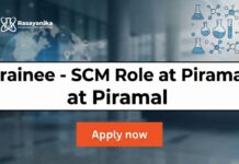 Piramal Careers: Trainee-SCM | Apply Now for the Chemistry Job