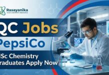 Pepsico is hiring MSc Chemistry Graduates | Apply Now QC Jobs at Pepsico | MSc Chemistry Graduates Apply Now