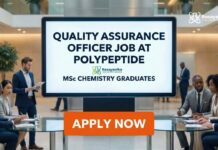 Quality Assurance Officer Job at Polypeptide | MSc Chemistry Graduates Apply Now