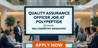Quality Assurance Officer Job at Polypeptide | MSc Chemistry Graduates Apply Now